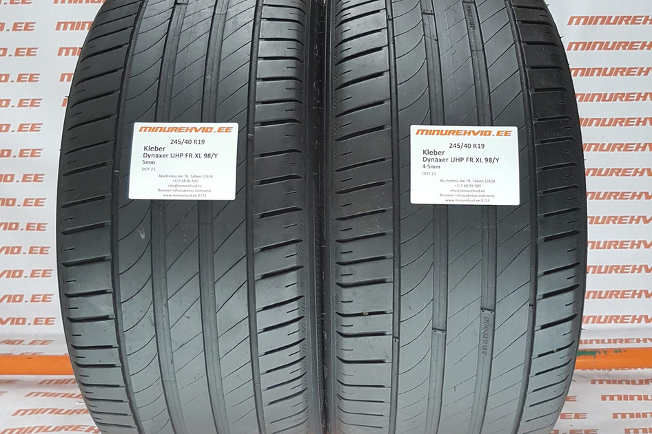 Kasutatud suverehv 245/40R19 Kleber Dynaxer UHP FR XL 98/Y