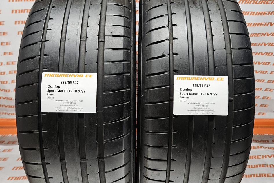 Used summer tire 225/55R17 Dunlop Sport Maxx RT2 FR 97/Y