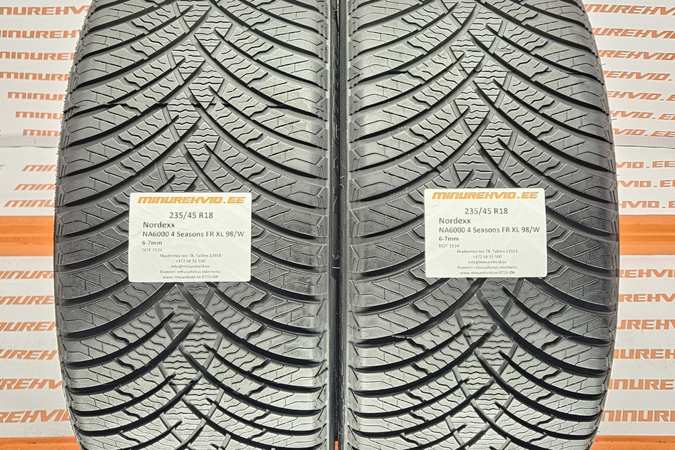 Used studless winter tire 235/45R18 Nordexx NA6000 4 Seasons FR XL 98/W