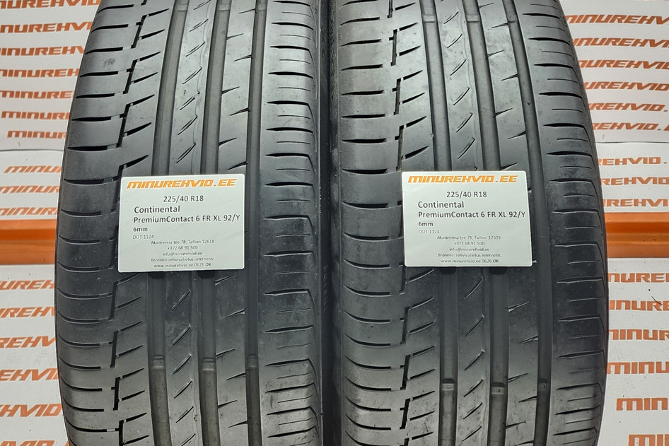 Kasutatud suverehv 225/40R18 Continental PremiumContact 6 FR XL 92/Y