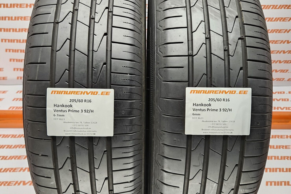 Kasutatud suverehv 205/60R16 Hankook Ventus Prime 3 92/H 1922 + 4623