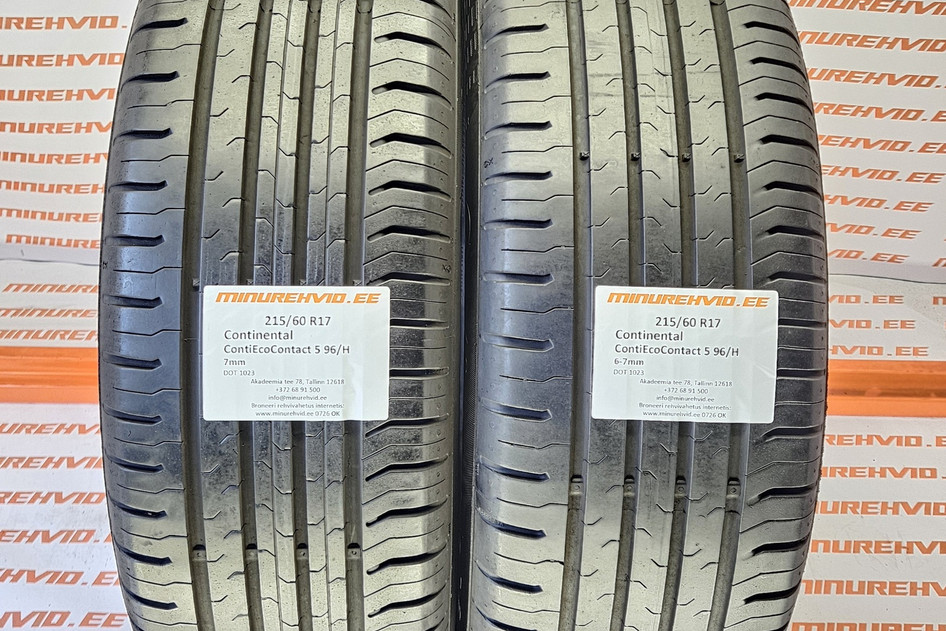 Used summer tire 215/60R17 Continental ContiEcoContact 5 96/H 1023
