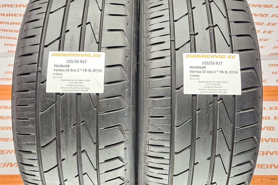 Kasutatud suverehv 225/55R17 Hankook Ventus S1 Evo 2 * FR XL 97/W
