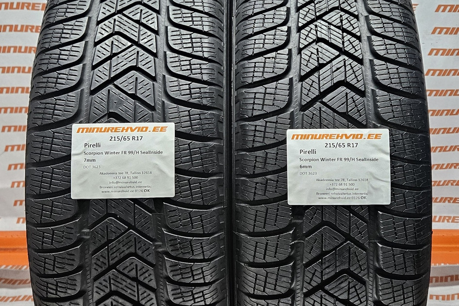 Подержанный нешипованная шина 215/65R17 Pirelli Scorpion Winter FR 99/H SealInside