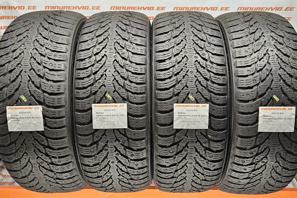 Подержанный шипованная шина 235/55R19 Nokian Hakkapeliitta 9 SUV XL 105/T 2322