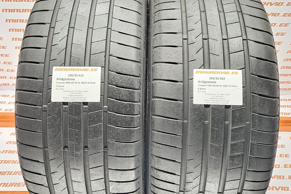 Kasutatud suverehv 285/35R22 Bridgestone Turanza T005 AO FR XL 106/Y B-Silent