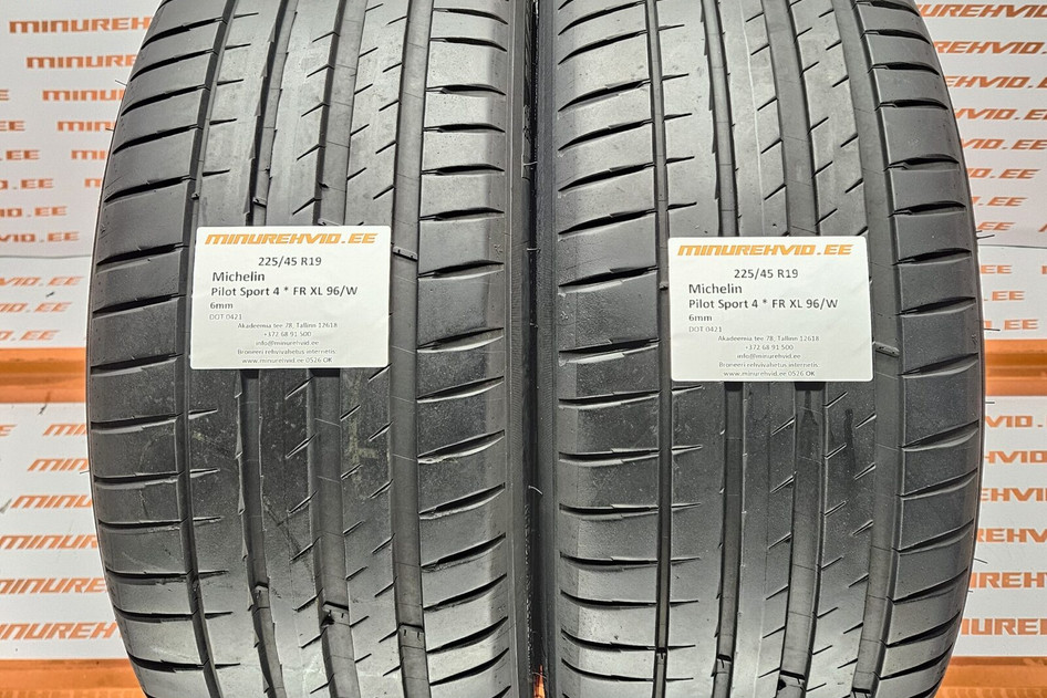 Kasutatud suverehv 225/45R19 Michelin Pilot Sport 4 * FR XL 96/W