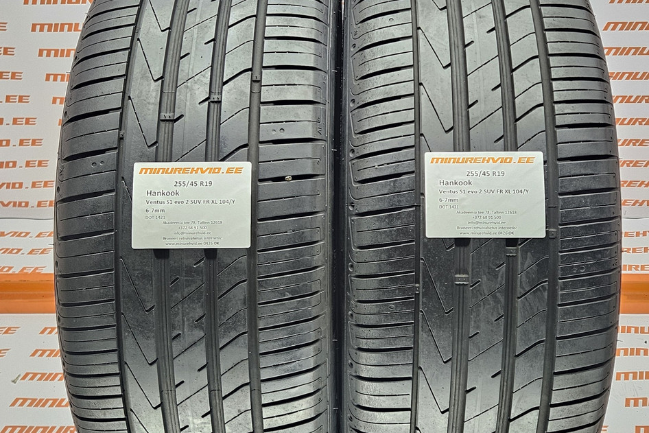 Kasutatud suverehv 255/45R19 Hankook Ventus S1 Evo 2 SUV FR XL 104/Y