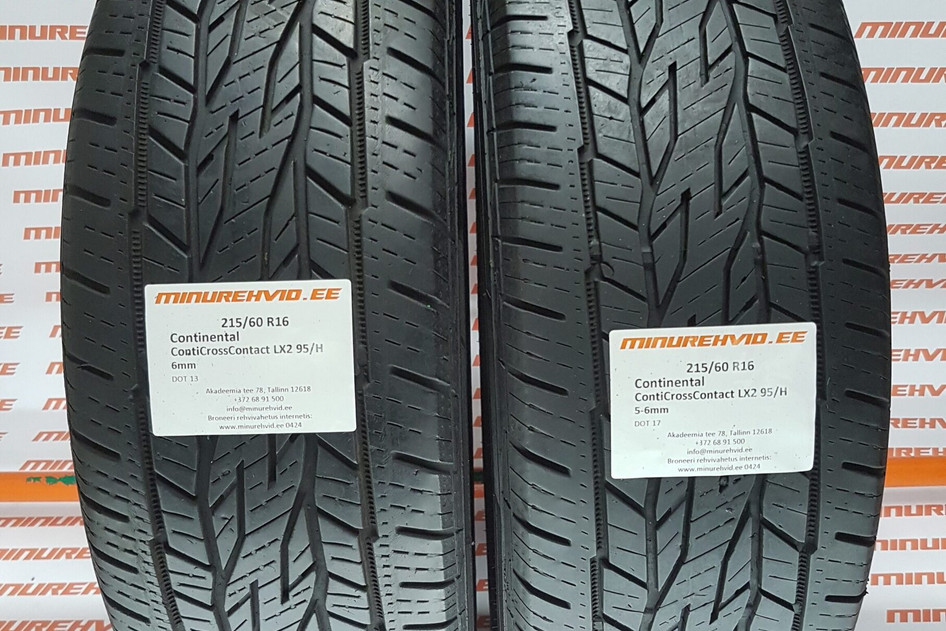 Подержанный летняя шина 215/60R16 Continental ContiCrossContact LX2 95/H