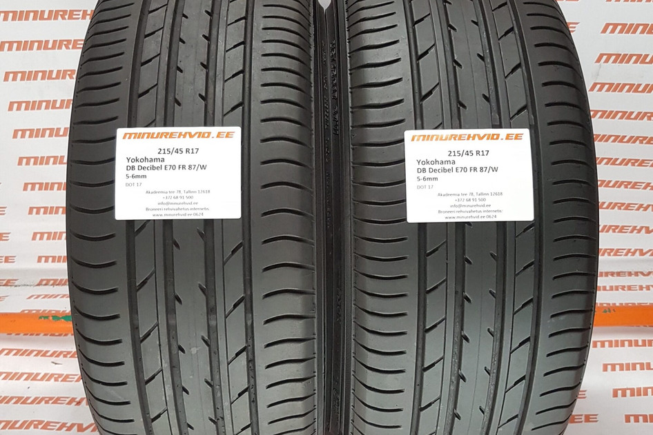 Kasutatud suverehv 215/45R17 Yokohama DB Decibel E70 FR 87/W.