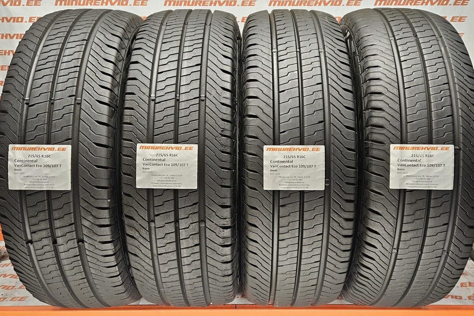 Подержанный летняя шина 215/65R16 Continental VanContact Eco 109/107 T 2625