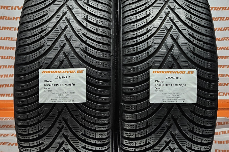 Used studless winter tire 225/50R17 Kleber Krisalp HP3 FR XL 98/H