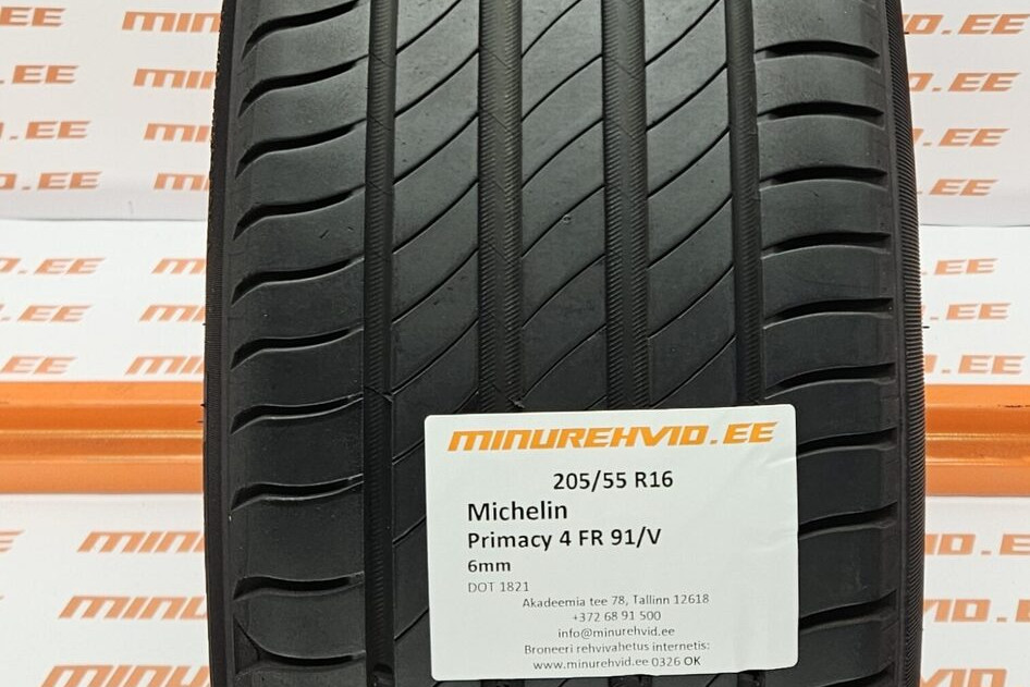 Kasutatud suverehv 205/55R16 Michelin Primacy 4 FR 91/V 1821