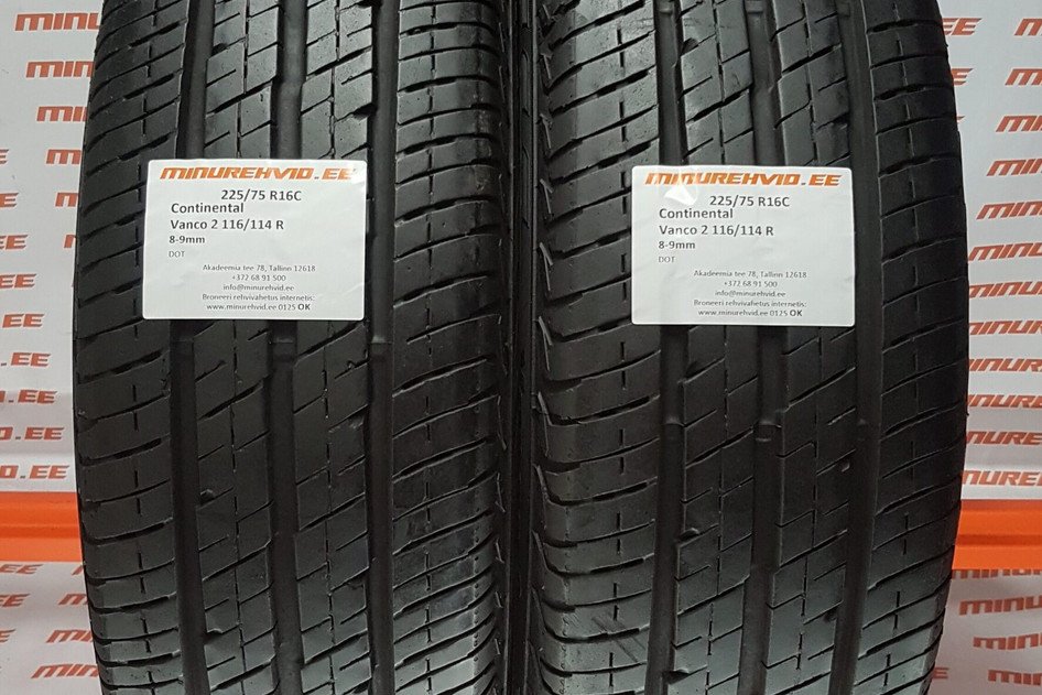 Used summer tire 225/75R16 Continental Vanco 2 116/114 R