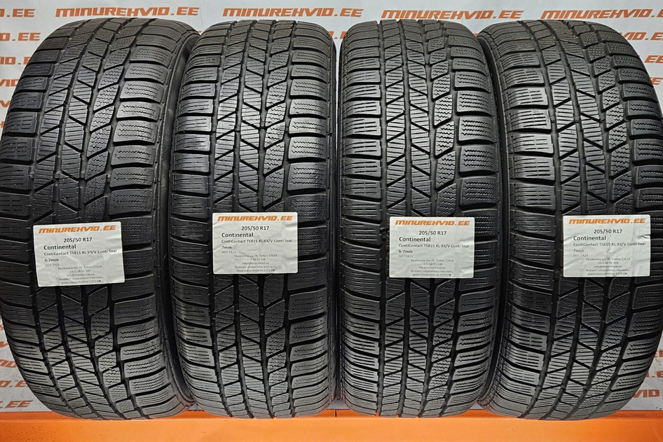 Used studless winter tire 205/50R17 Continental ContiContact TS815 XL 93/V ContiSeal 1423