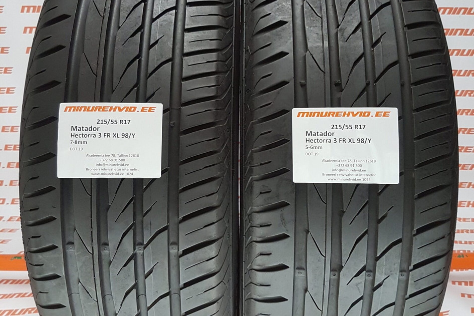 Kasutatud suverehv 215/55R17 Matador Hectorra 3 FR XL 98/Y