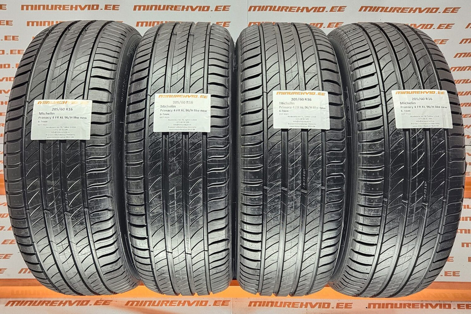 Used summer tire 205/60R16 Michelin Primacy 4 FR XL 96/H like new 4321/2