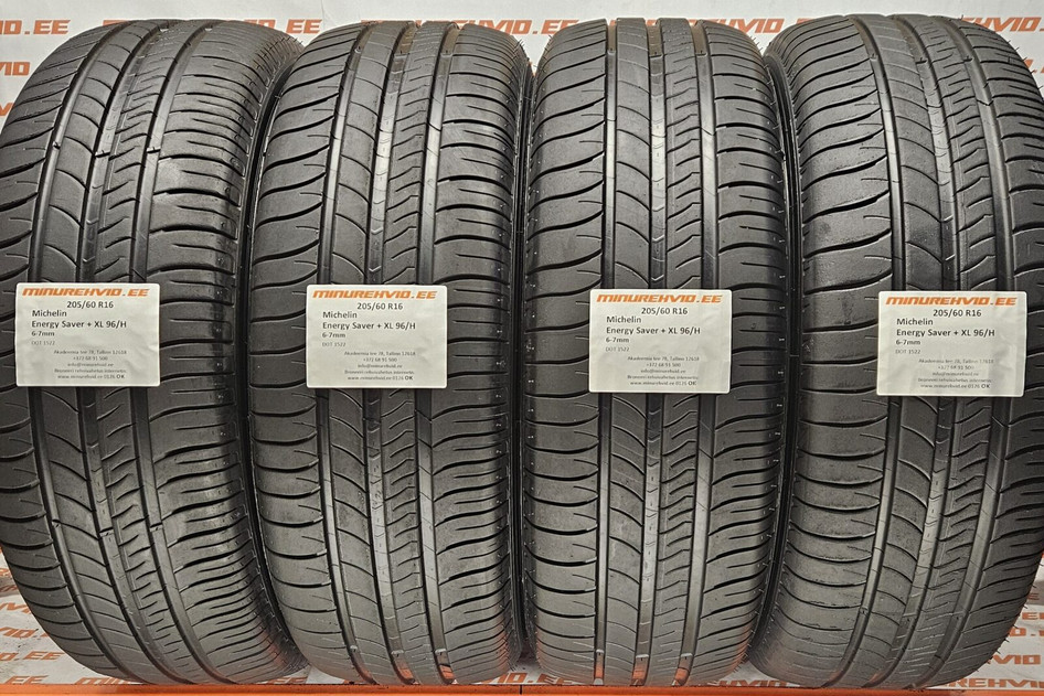 Подержанный летняя шина 205/60R16 Michelin Energy Saver + XL 96/H 1522