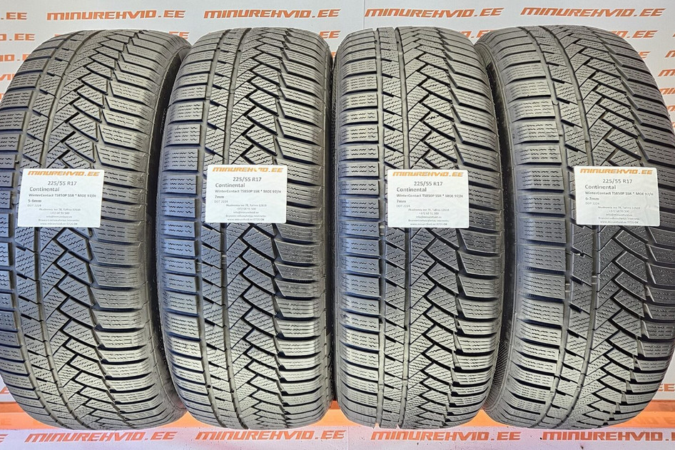 Used studless winter tire 225/55R17 Continental WinterContact TS850P SSR * MOE 97/H