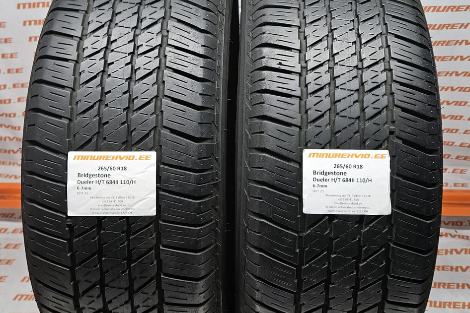 Used summer tire 265/60R18 Bridgestone Dueler H/T 684II 110/H