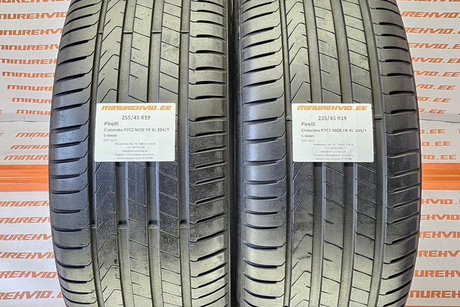 Used summer tire 255/45R19 Pirelli Cinturato P7C2 MOE FR XL 104/Y