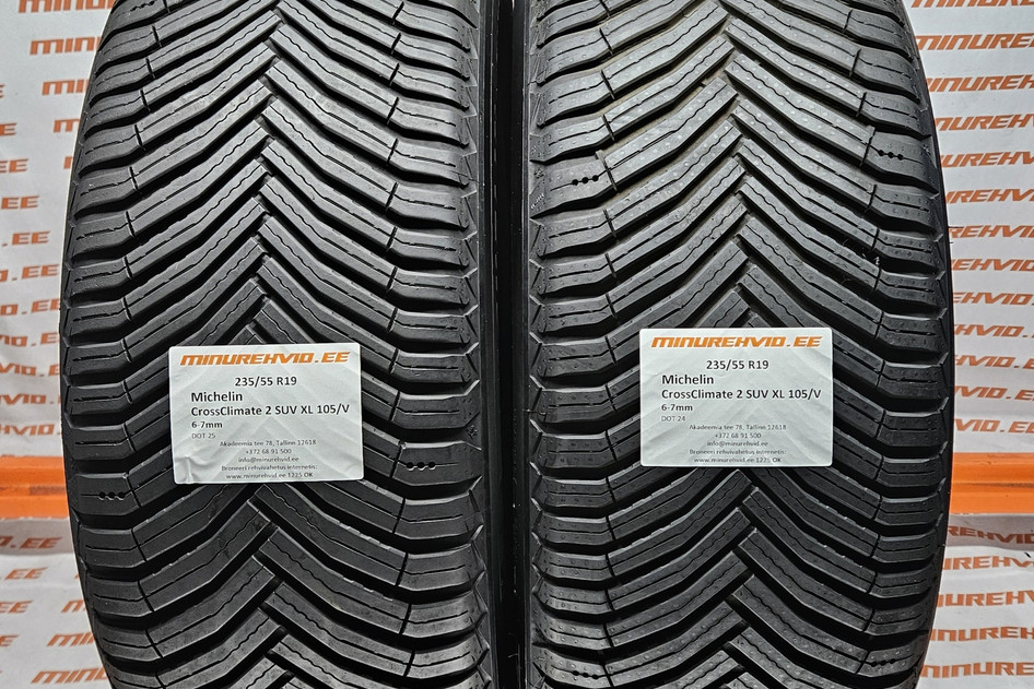 Used studless winter tire 235/55R19 Michelin CrossClimate 2 SUV XL 105/V