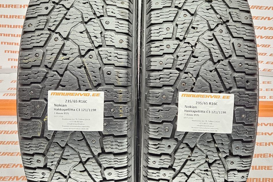 Подержанный шипованная шина 235/65R16 Nokian Hakkapeliitta C3 121/119/R 2722