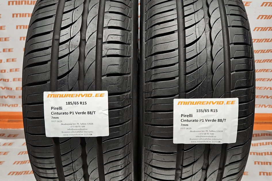 Used summer tire 185/65R15 Pirelli Cinturato P1 Verde 88/T