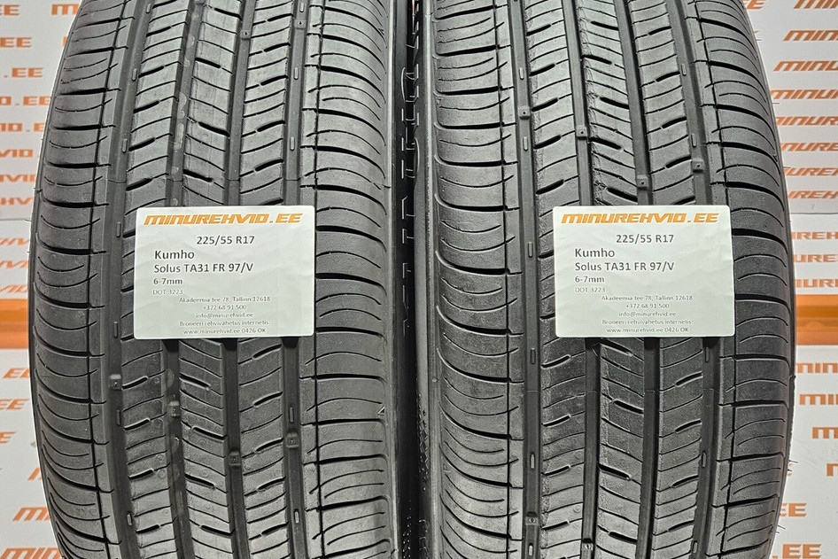 Подержанный летняя шина 225/55R17 Kumho Solus TA31 FR 97/V