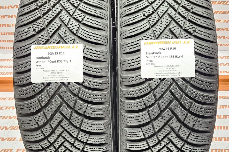 Kasutatud lamellrehv 205/55R16 Hankook Winter I*Cept RS3 91/H