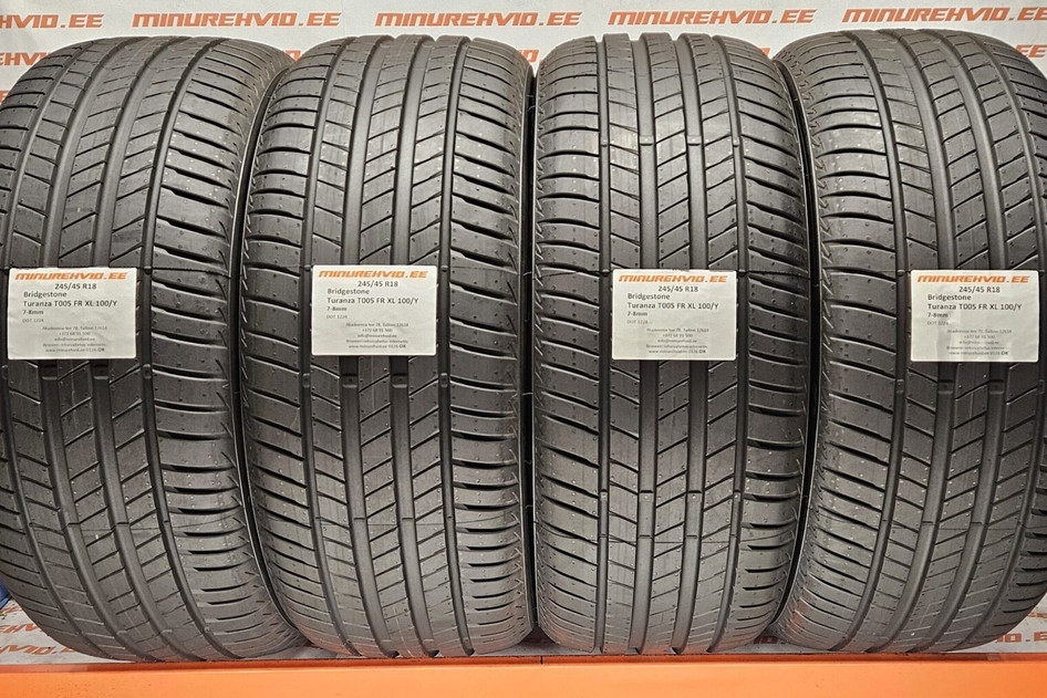 Kasutatud suverehv 245/45R18 Bridgestone Turanza T005 FR XL 100/Y