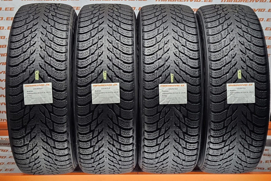 Used studless winter tire 235/60R18 Nokian Hakkapeliitta R3 SUV XL 107/R 3220