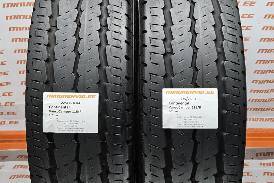 Used summer tire 225/75R16 Continental VancoCamper 116/R