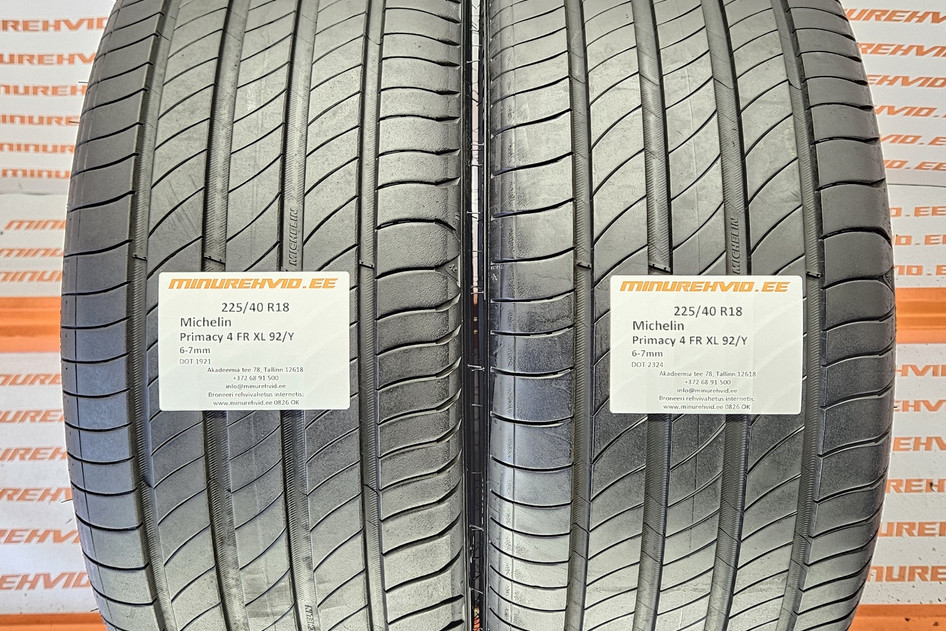 Kasutatud suverehv 225/40R18 Michelin Primacy 4 FR XL 92/Y 1921+2324