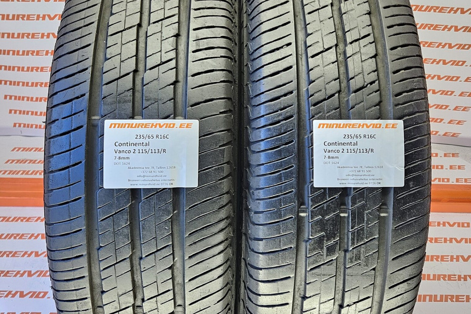 Used summer tire 235/65R16 Continental Vanco 2 115/113/R