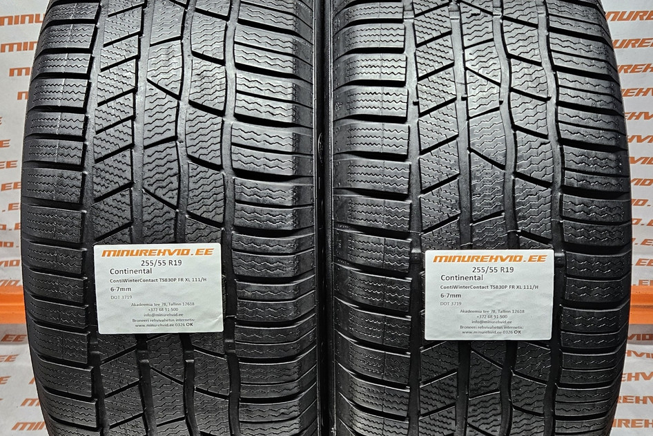 Used studless winter tire 255/55R19 Continental ContiWinterContact TS830P FR XL 111/H