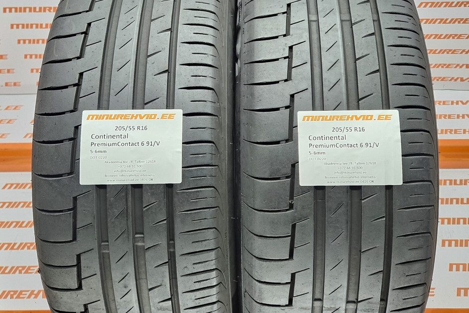 Kasutatud suverehv 205/55R16 Continental PremiumContact 6 91/V