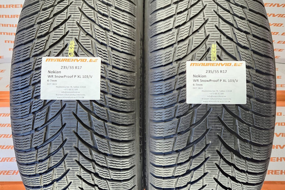 Used studless winter tire 235/55R17 Nokian WR SnowProof P XL 103/V