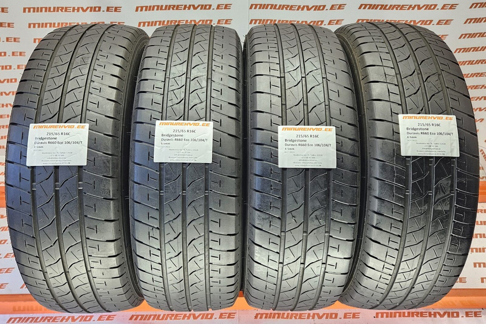 Used summer tire 215/65R16 Bridgestone Duravis R660 Eco 106/104/T