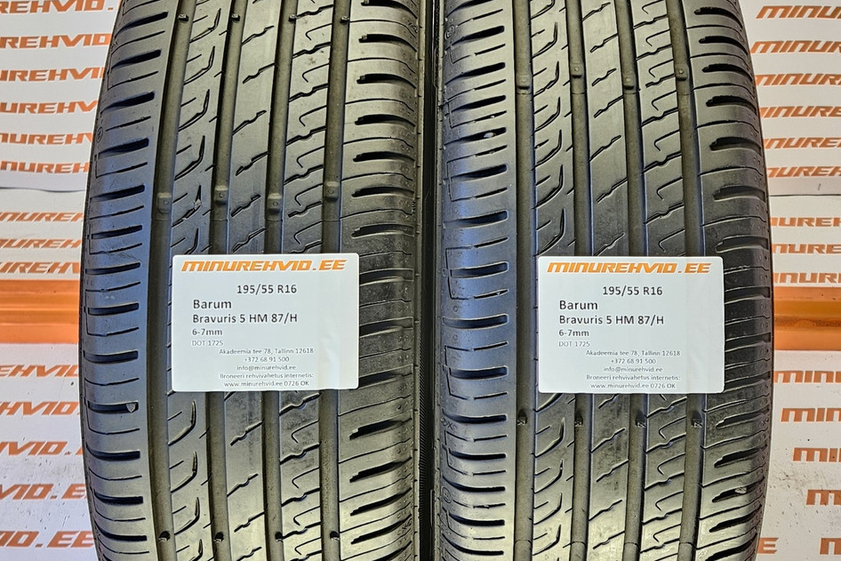 Used summer tire 195/55R16 Barum Bravuris 5 HM 87/H