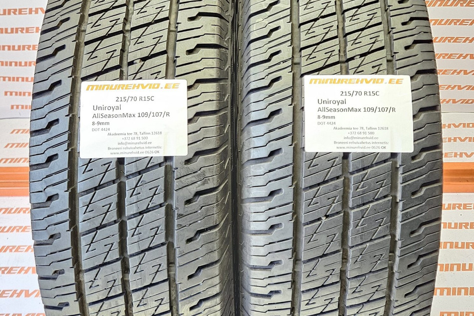 Used studless winter tire 215/70R15 Uniroyal AllSeasonMax 109/107/R