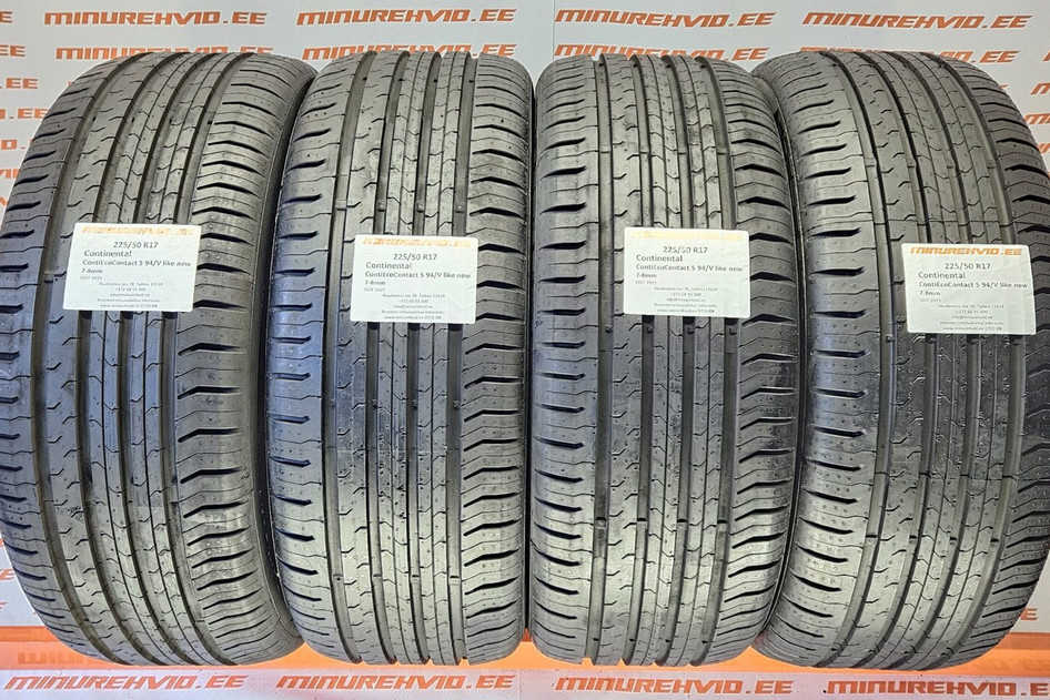Used summer tire 225/50R17 Continental ContiEcoContact 5 94/V like new