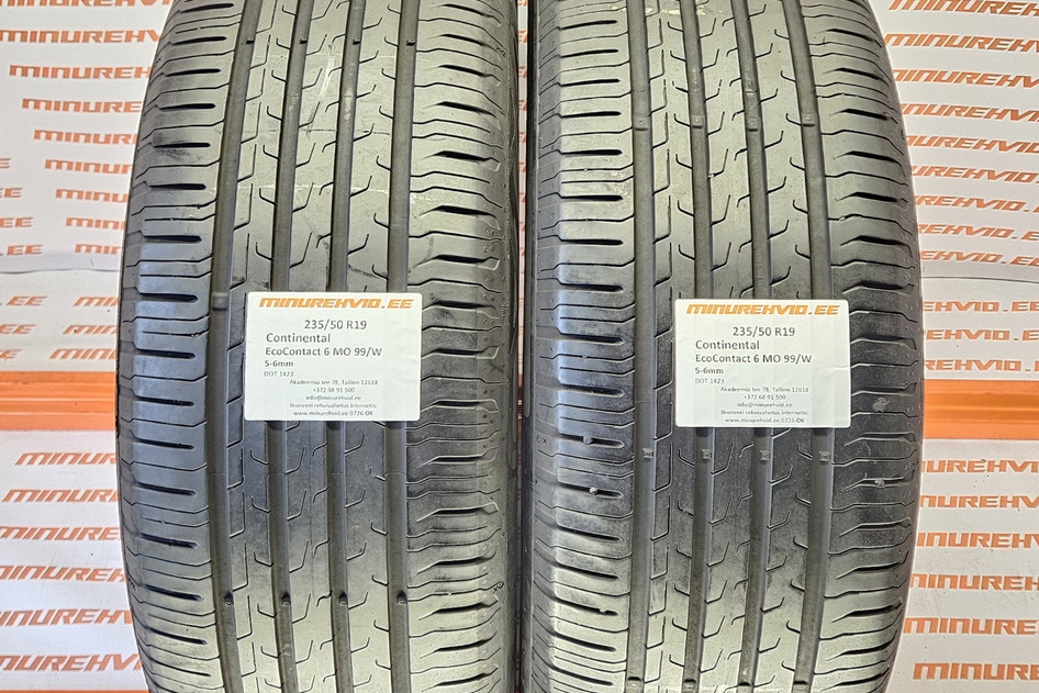 Used summer tire 235/50R19 Continental EcoContact 6 MO 99/W 2x20 2x1423