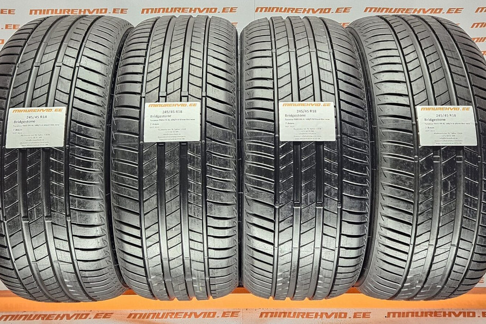 Подержанный летняя шина 245/45R18 Bridgestone Turanza T005 FR XL 100/Y B-Silent like new