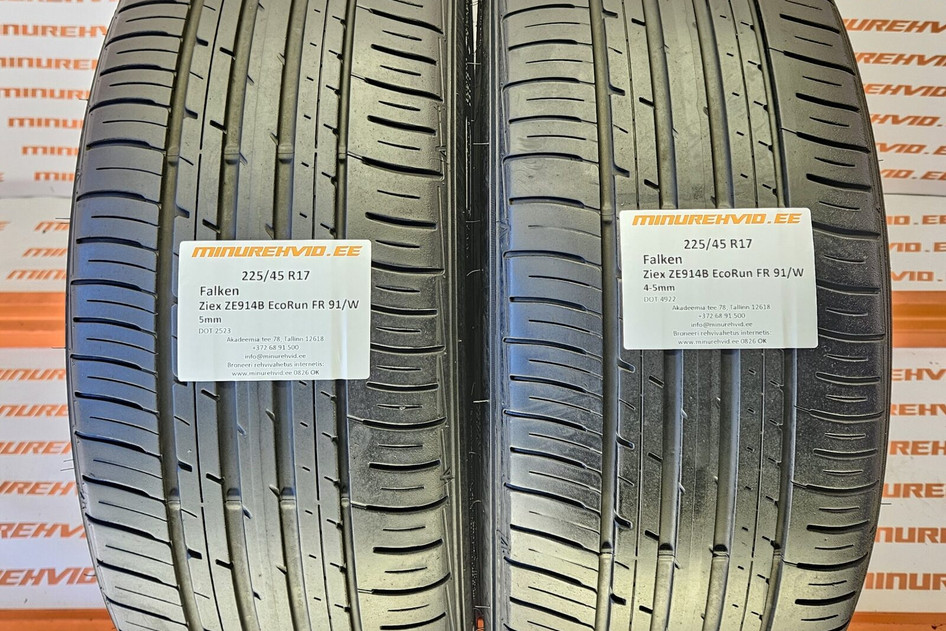 Kasutatud suverehv 225/45R17 Falken Ziex ZE914B EcoRun FR 91/W