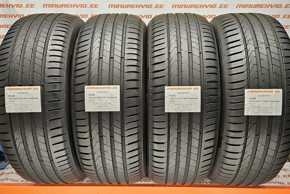 Used summer tire 215/55R17 Pirelli Cinturato P7C2 94/V Seal Inside 3720