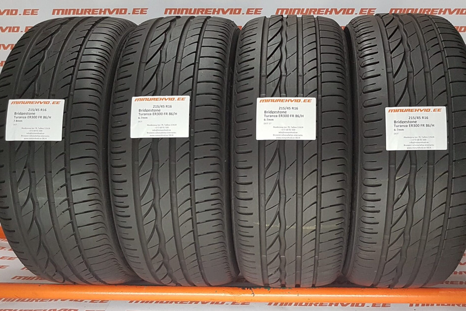 Used summer tire 215/45R16 Bridgestone Turanza ER300 FR 86/H