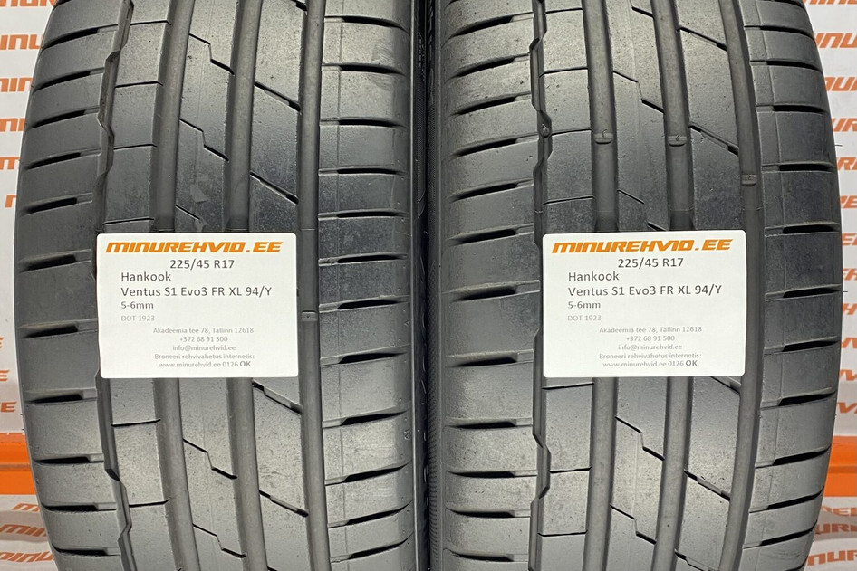 Used summer tire 225/45R17 Hankook Ventus S1 Evo 3 FR XL 94/Y
