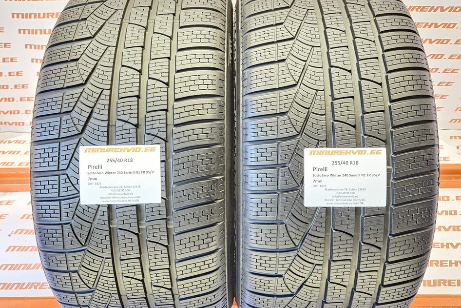 Подержанный нешипованная шина 255/40R18 Pirelli SottoZero Winter 240 Serie II N1 FR 95/V