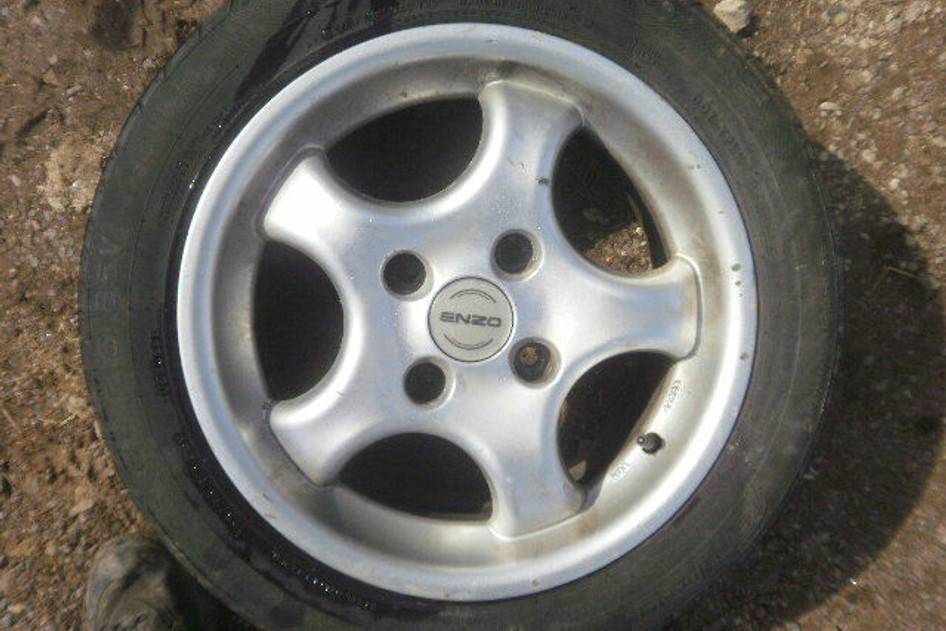 Used steel wheel+summer tire 195/55R15, ENZO
